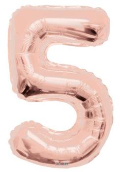 34" Foil Balloon nº 5 - Rose Gold