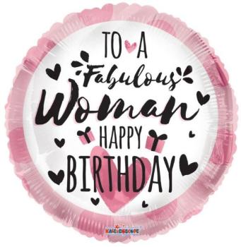18" HB Fabulous Woman Foil Balloon
