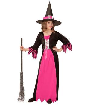 Black/Pink Witch Girl Costume - 4-5 Years