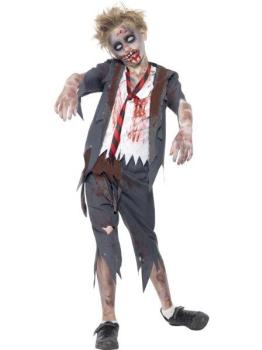 Children´s Zombie Schoolboy Costume - Size 7-9