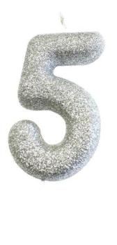 Glitter Candle nº5 - Silver Anniversary House