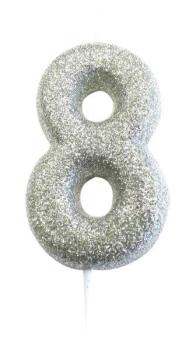 Glitter Candle nº8 - Silver Anniversary House