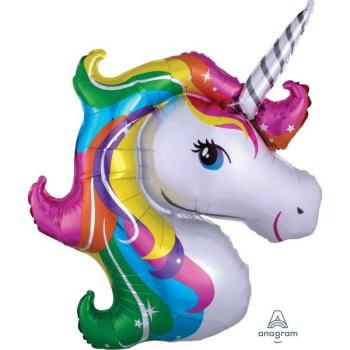 Supershape Rainbow Unicorn Foil Balloon