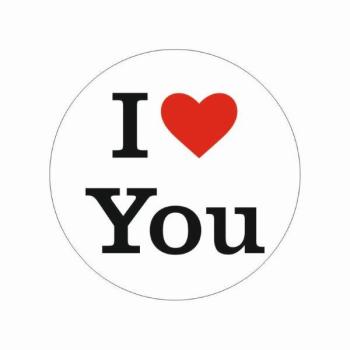 Chapa "I Love You" Heart