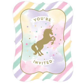 Unicorn Invitations Creative Converting