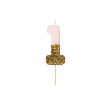 HB Glitter Candle nº1 Talking Tables