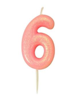 Glitter Candle nº6 - Pink Anniversary House