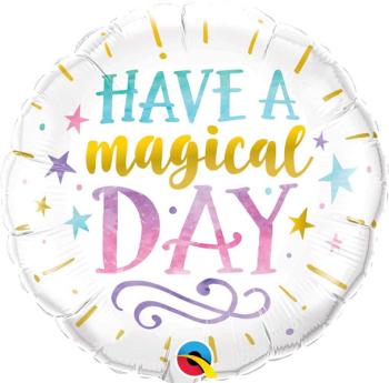 18" Have a Magical Day Foil Balloon Qualatex