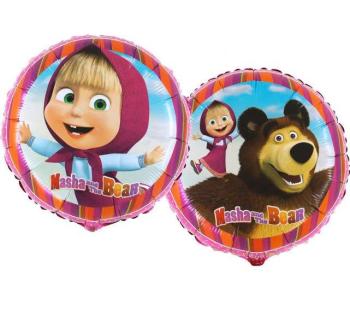 18" Masha & The Bear Foil Balloon Grabo