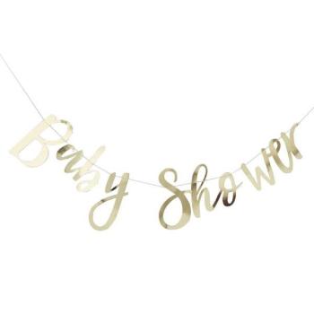 Baby Shower Wreath - Gold