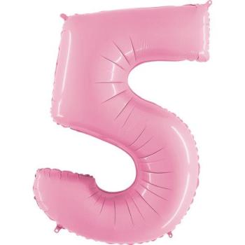 40" Foil Balloon nº 5 - Pastel Pink Grabo
