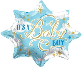 Star Foil Balloon 20" It´s a Baby Boy Kaleidoscope