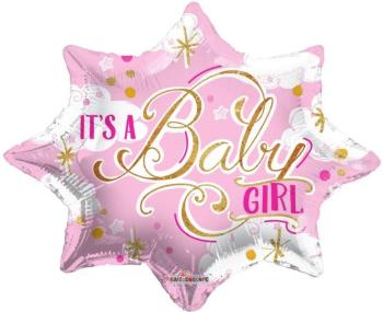 Star Foil Balloon 20" It´s a Baby Girl Kaleidoscope