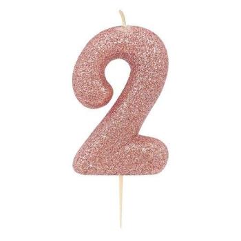 Glitter Candle nº2 - Rose Gold Anniversary House