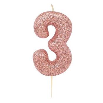 Glitter Candle nº3 - Rose Gold Anniversary House