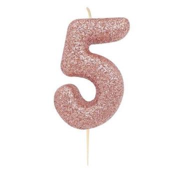 Glitter Candle nº5 - Rose Gold Anniversary House