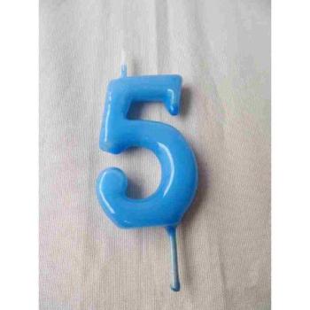 Candle 6cm nº5 - Turquoise