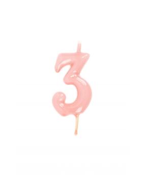 Candle 6cm nº3 - Baby Pink