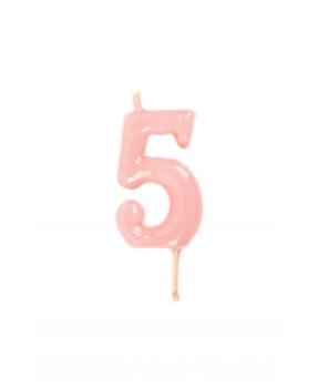 Candle 6cm nº5 - Baby Pink VelasMasRoses