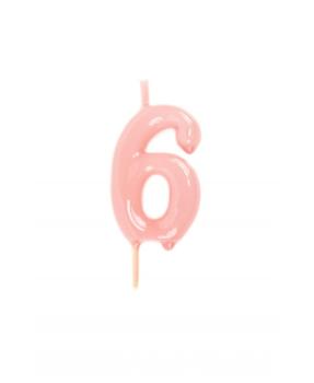 Candle 6cm nº6 - Baby Pink VelasMasRoses