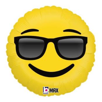 Balão Foil 18" Emoji Sunglasses Grabo