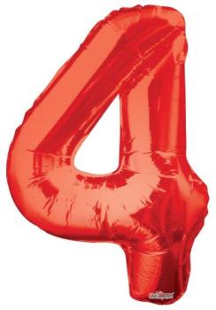 34" Foil Balloon nº 4 - Red