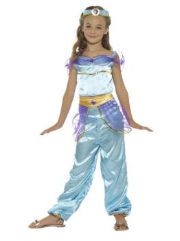 Blue Arabian Princess Costume - 4-6 Years