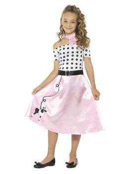 50s Poodle Girl Costume - 4-6 Years