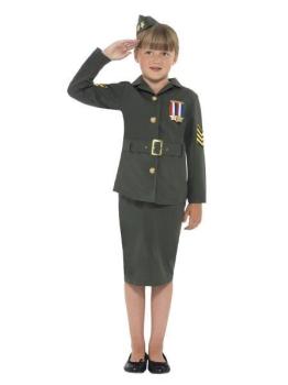 WW2 Girl Costume - 7-9 Years Smiffys