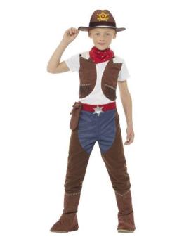 Deluxe Cowboy Costume - 7-9 Years Smiffys