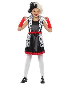 Cruella de Vil Girl Costume - 4-6 Years