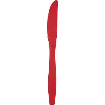 24 Plastic Knives - Red Creative Converting