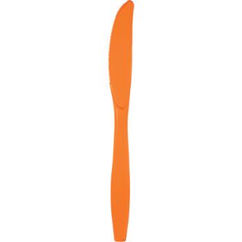 24 Plastic Knives - Orange Creative Converting