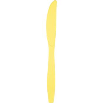 24 Cuchillos de Plástico - Amarillo Creative Converting