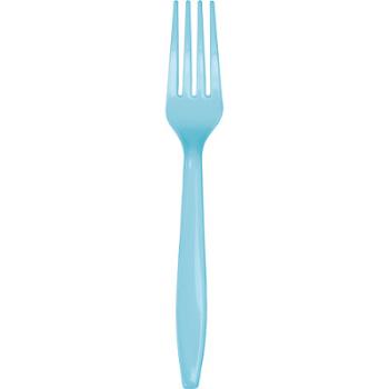 24 Tenedores de Plástico - Azul Celeste Creative Converting