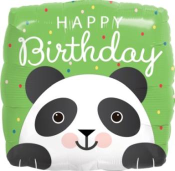 Globo Foil 18" Panda Cumpleaños Qualatex