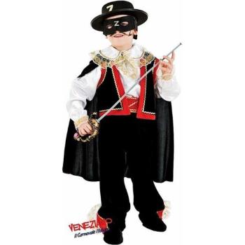Fato de Carnaval Zorro - Veludo - 3 Anos Veneziano