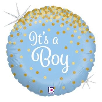 18" It´s a Boy Glitter Foil Balloon