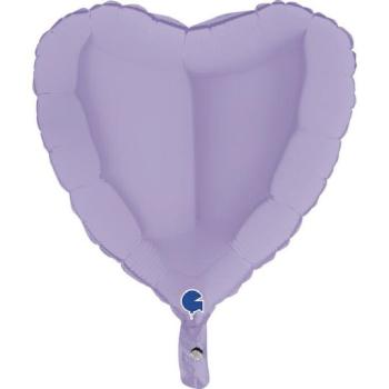 18" Matte Heart Foil Balloon - Lilac