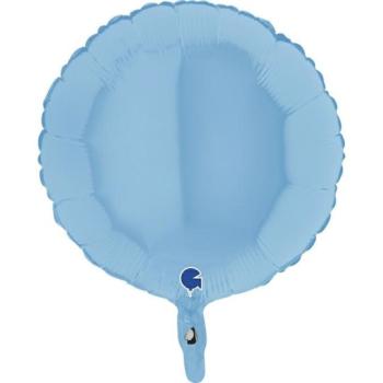 18" Round Matte Foil Balloon - Blue