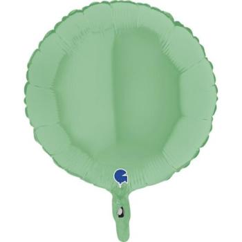 18" Round Matte Foil Balloon - Green Grabo