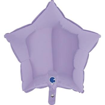 18" Star Matte Foil Balloon - Lilac