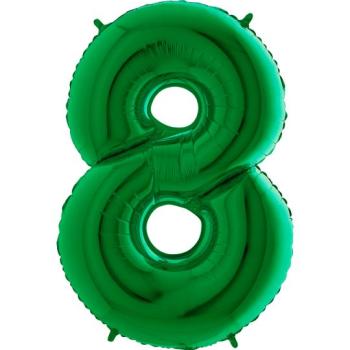 40" Foil Balloon nº 8 - Green