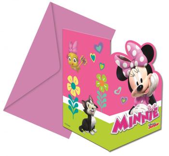 Invitaciones Minnie Happy Helpers Decorata Party
