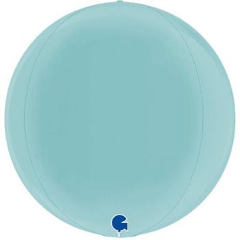15" 4D Globe Balloon - Light Blue