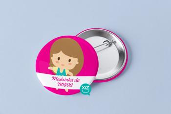 "Godmother of the Bride" Pin Badge XiZ Party Supplies
