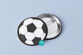 Football Ball Pin Badge
