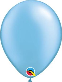 100 5" Qualatex Balloons - Pearl Azure (Sky Blue)