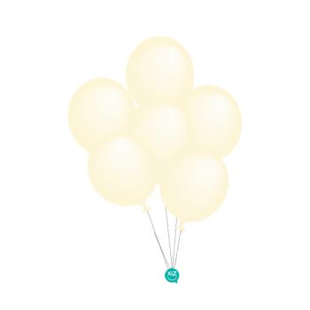 6 Balloons 32cm - Matte Yellow XiZ Party Supplies