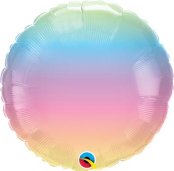 18" Pastel Ombre Foil Balloon Qualatex